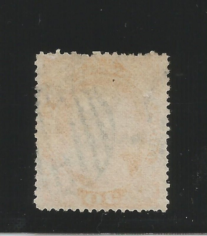 # 38, Used, XF, Sound. Short perf at top. Pretty stamp. CV $ 500.00