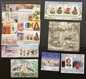 Moldova Moldavia Moldawien 2010 Year set all stamps and block's MNH