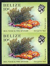 Belize 1984-88 Sea Fans & Fire Sponge 10c def in unmo...