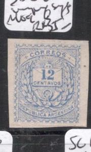 Argentina SC 84 Imperf Single MOG (11dio)