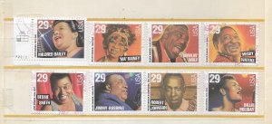 U.S. #2854-61 Blues and Jazz Singers Complete Set Used