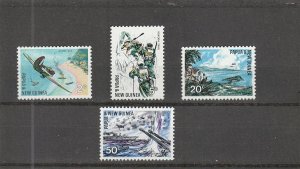 Papua New Guinea  Scott#  245-248  Used  (1967 Battle of the Pacific)