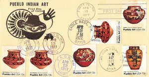 1706/1709 13c - PUEBLO ART - Geo. Turner with 5 U/O cancels