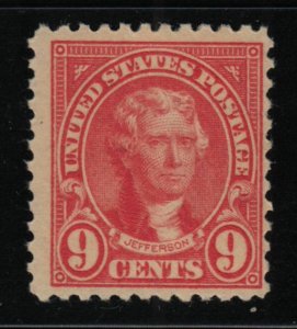 1923 Thomas Jefferson Sc 561 9c rose MNH single stamp (14