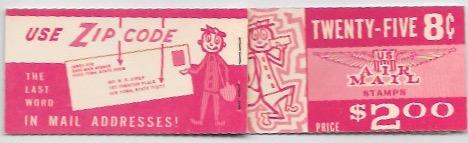 US c64 MNH Booklet- One stamp & multiple slogans original Cover. Jet & Capitol