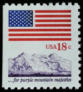 1981 18c Flag, Purple Mountain Majesties Scott 1893 Mint F/VF NH