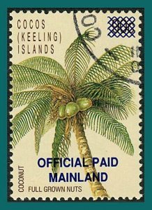 Cocos 1991 Palm Tree Official, CTO O1,SGO1