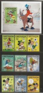 GRENADA SC# 950-59   VF/MNH