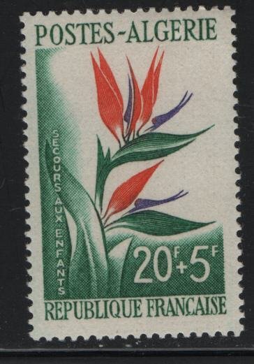 ALGERIA, B95, MNH, 1958, Bird-of-paradise-flower