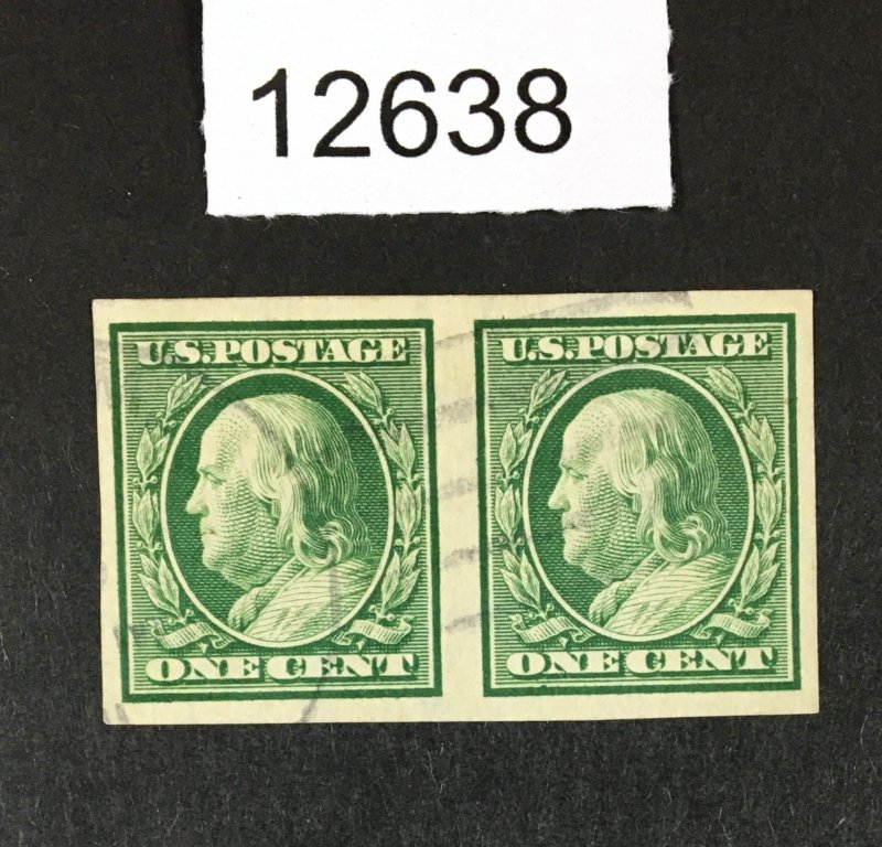 MOMEN: US STAMPS # 343 PAIR VF USED LOT #12638