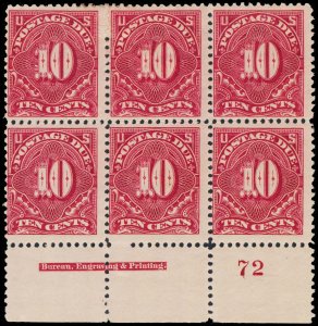 U.S. B.O.B. PLATE BLOCKS J42  Mint (ID # 114071)