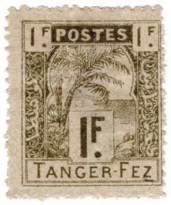 (I.B) French Morocco Local Post : Tanger-Fez 1Fr