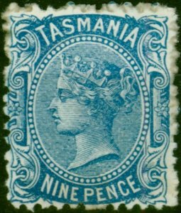Tasmania 1871 9d Blue SG148 Fine MM
