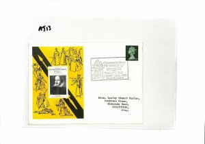 GB EVENT Cover 1968 *Shakespeare* Birthday 9d MACHIN Stratford {samwells}AJ13  