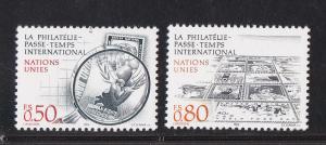 U.N.  Geneva # 146-147, Stamp Collecting, Mint NH, 1/2 Cat