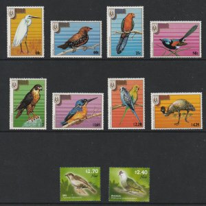 Niue a small MNH lot of modern birds theme