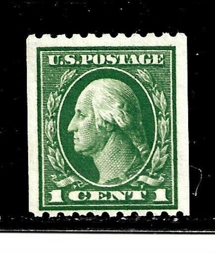 US Stamp-Scott # 441/A140-1c-Mint/NH-1914-16-Flat Plate Printing-Coil-Perf.10-OG 