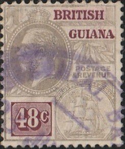 British Guiana, #198  Used  From 1921-27,  CV-$4.50