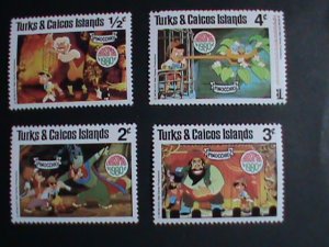 ​DISNEY-TURKS & CAICOS ISLAND STAMP-1980   DISNEY CHRISTMAS-PINOCCHIO