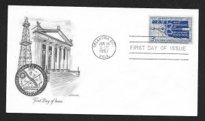 UNITED STATES FDC 3¢ Oklahoma Statehood 1957 Artmaster