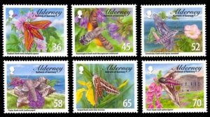 Alderney 2011 MNH Stamps Scott 397-402 Insects Butterflies Hawkmoths