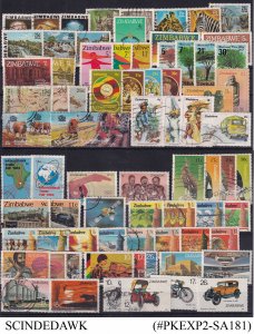 ZIMBABWE COLLECTION 1980-2000 - 460 STAMPS - CV=300.00 USD - (SCOTT 2009)