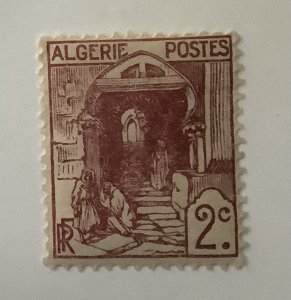 Algeria 1926/39  Scott  34 MH - 2c, street in Kasbah, Algiers