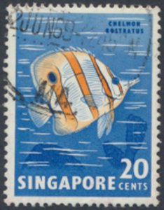 Singapore   SC#  58   Used  Fish  Marine Life  see details & scans