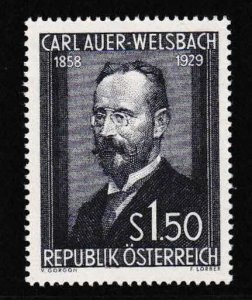 Austria 1954 Scott 595 Carl Auer Welsbach Noted Chemist XF/NH/(**)