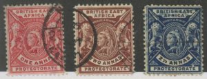 British East Africa #74-76 Used Single