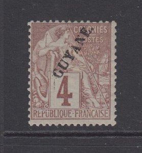 French Guiana, Scott 20 (Yvert 18), MHR