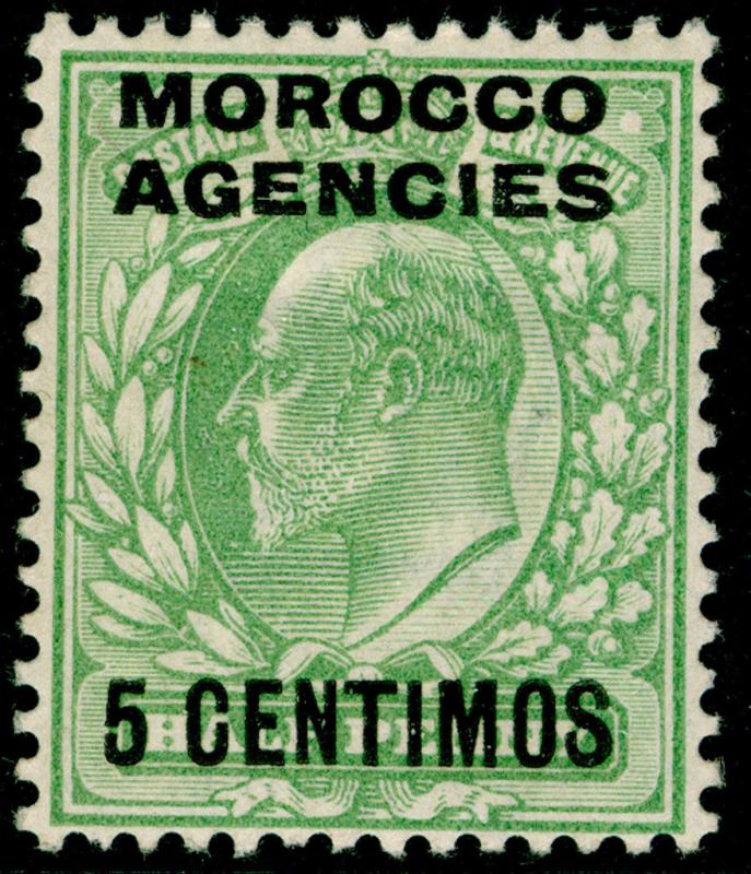 MOROCCO AGENCIES SG112, 5c on ½d pale yellowish green, M MINT. Cat £14.