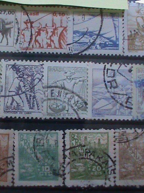 BRAZIL STAMP:1941-VERY OLD 22 DIFFERENT IN 2 SETS. OLD CITY & WORKERS USED #M