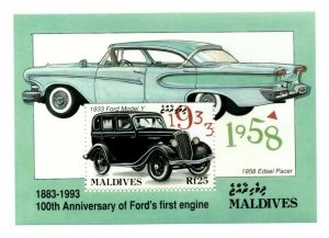Maldives 1993 - Scott #1917 - Anniversary of Ford's 1st Engine - S/S - MNH