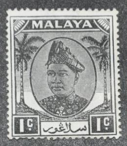 DYNAMITE Stamps: Malaya Selangor Scott #80  UNUSED