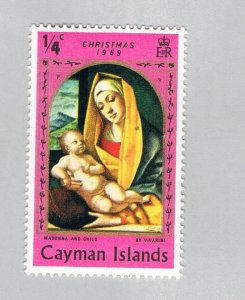 Cayman Islands 242 Unused Christmas Mother and Child 1969 (BP54714)