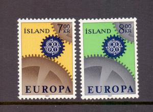 Iceland  MNH  1967 Europa  complete