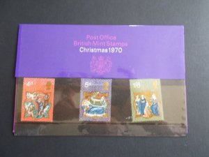 GB QEII 1970 Christmas Presentation Pack in Original Cellophane Superb M/N/H