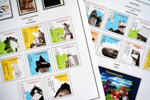 COLOR PRINTED AUSTRIA 2011-2020 STAMP ALBUM PAGES (101 illustrated pages)