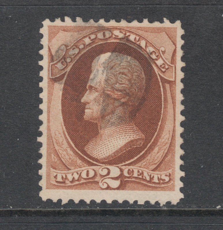 US Sc 146 used 1870 2c red brown Jackson, well centered & sound