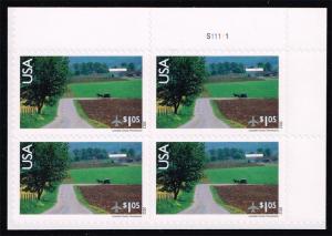 US #C150 Lancaster County P# Block of 4; MNH (8.40)