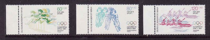 Germany-Sc#9NB213-15-unused NH set-Sports-Olympics-1984-