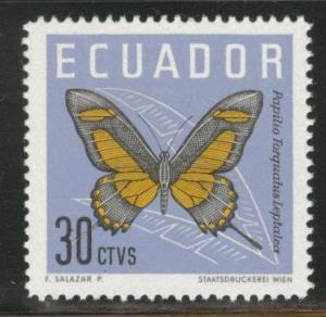 Ecuador Scott 681 MNH** buttrerfly stamp