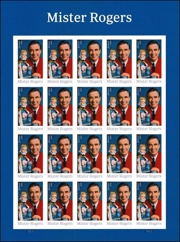 US 5275 Mister Rogers forever sheet MNH 2018