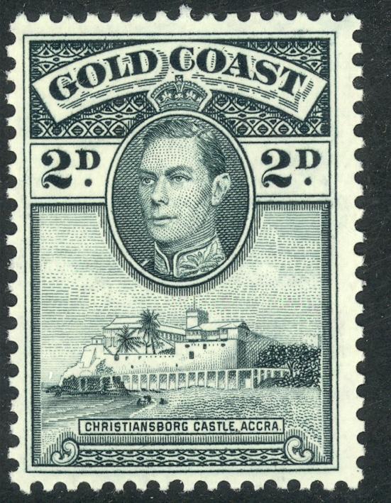 GOLD COAST 1938-41 KGVI 2d Gray Black Pictorial Sc 118 MNH