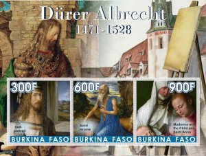 Stamps.  Art, painting, Durer 2017 1+1 sheets perforated MNH **