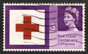 STAMP STATION PERTH Great Britain #398 QEII Red Cross Issue Used 1963