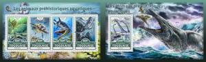 Z08 TG16616ab TOGO 2016 Prehistoric water animals MNH ** Postfrisch Set