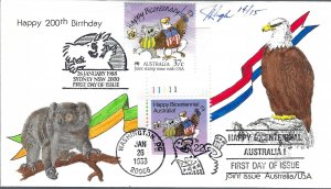 Pugh Designed/Painted Australia 200th Bday w/Plate Numbers...14 of 15 created!!