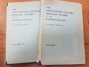 U.S. 19th Century Postage Stamps, by Brookman, Vols 1 & 2, First Editions SIGNED 